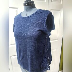 Belle Sky top, blue, size medium